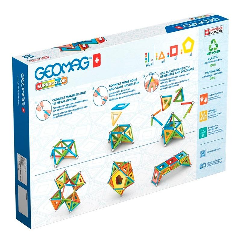 Geomag Supercolor Recycled - 114 Pcs