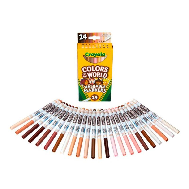 Crayola Colors of the World Fine Line Washable Skin Tone Markers
