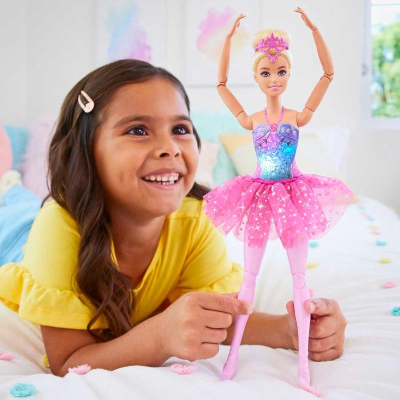 Barbie Dreamtopia Twinkle Lights Ballerina Doll in Light-Up Pink Dress