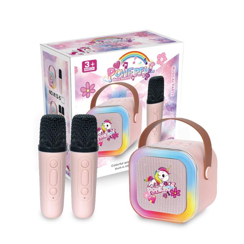 Unicorn Bluetooth Karaoke Microphone with LED Speaker