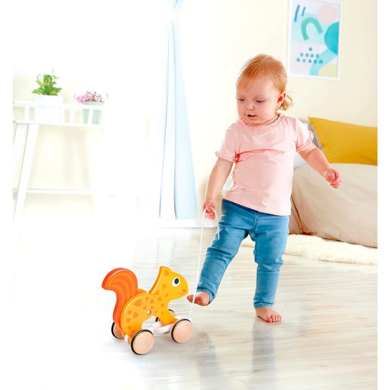 Hape Baby Squirrel Pull Toy