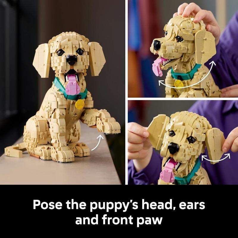 Lego Icons Golden Retriever Puppy - Animal Figure 11384