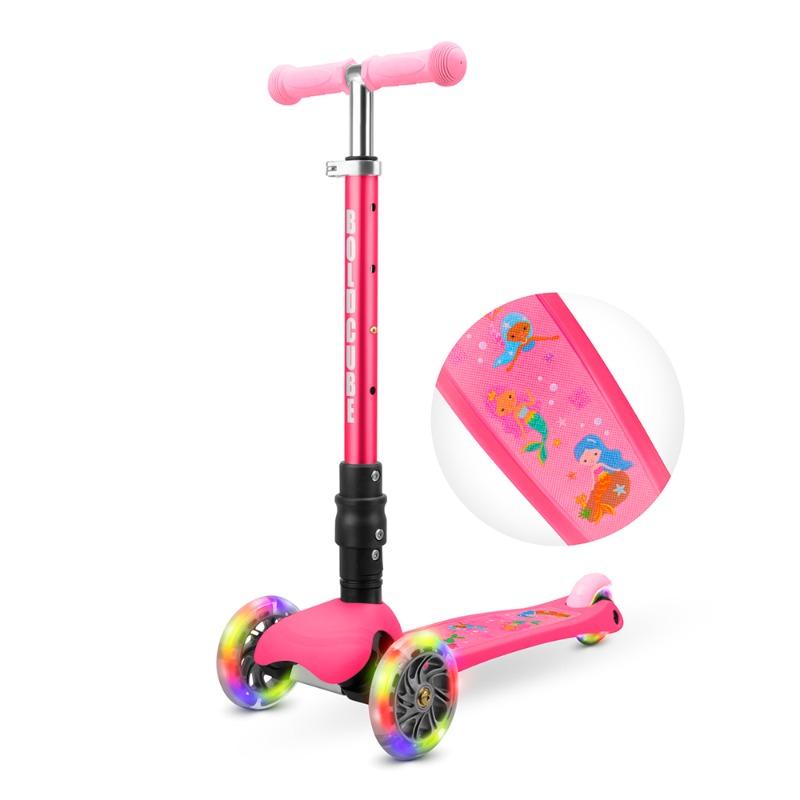 BOLDCUBE 3 Wheel Scooter Folding Teeny (Pink)