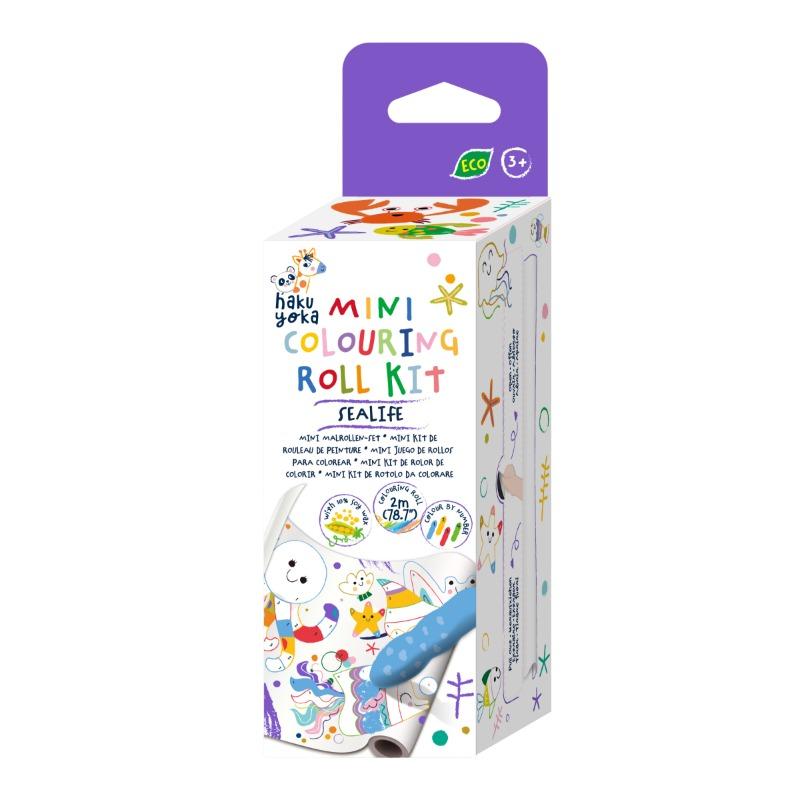Mini Coloring Roll Kit Sea Life - 2M Dot-to-Dot Activity Set