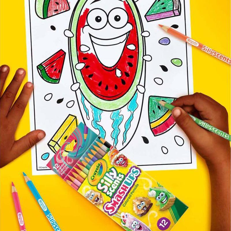 Crayola Silly Scents Smash Ups Colored Pencils 12 Count