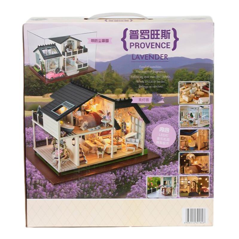 Provence Lavender Luminous Wooden House