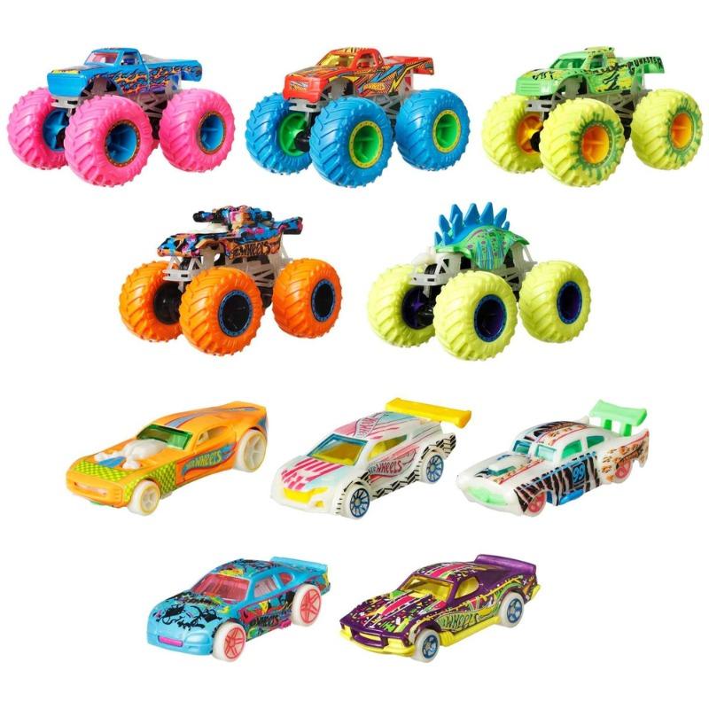 Hot Wheels Monster Trucks Glow in the Dark Multipack
