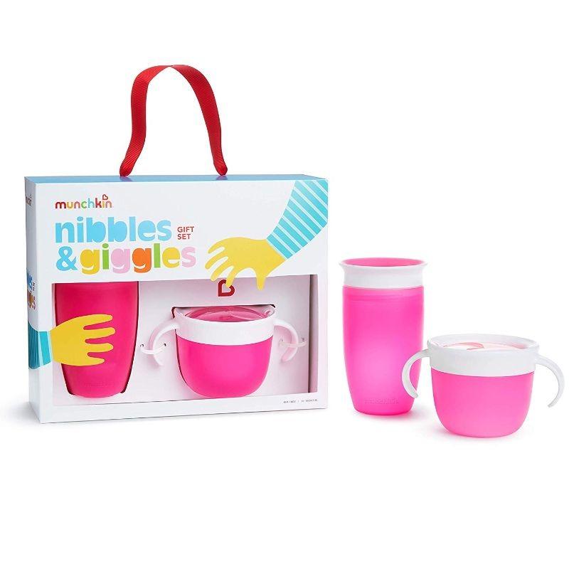 Munchkin - Nibbles & Giggles Gift Set - Pink