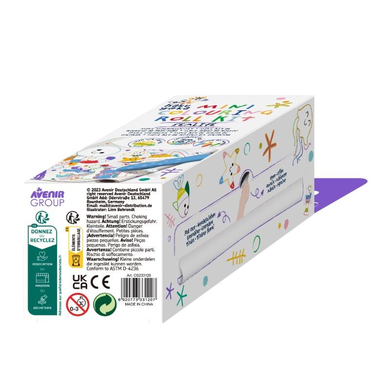 Mini Coloring Roll Kit Sea Life - 2M Dot-to-Dot Activity Set