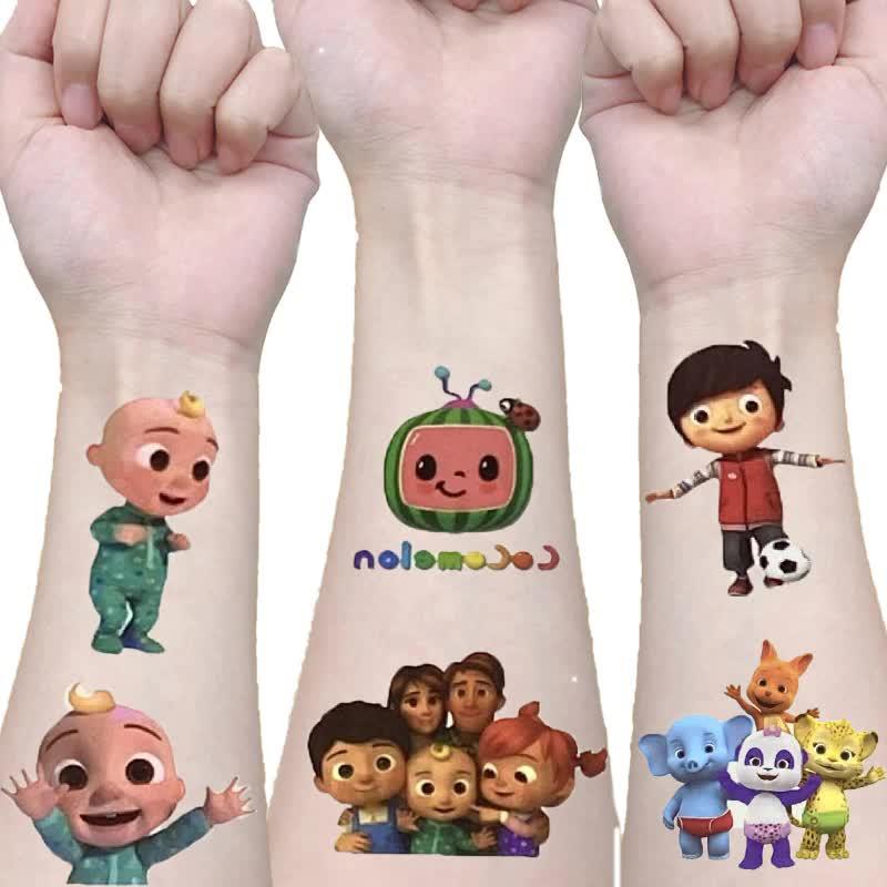 Cocomelon Tattoos And Stickers Set