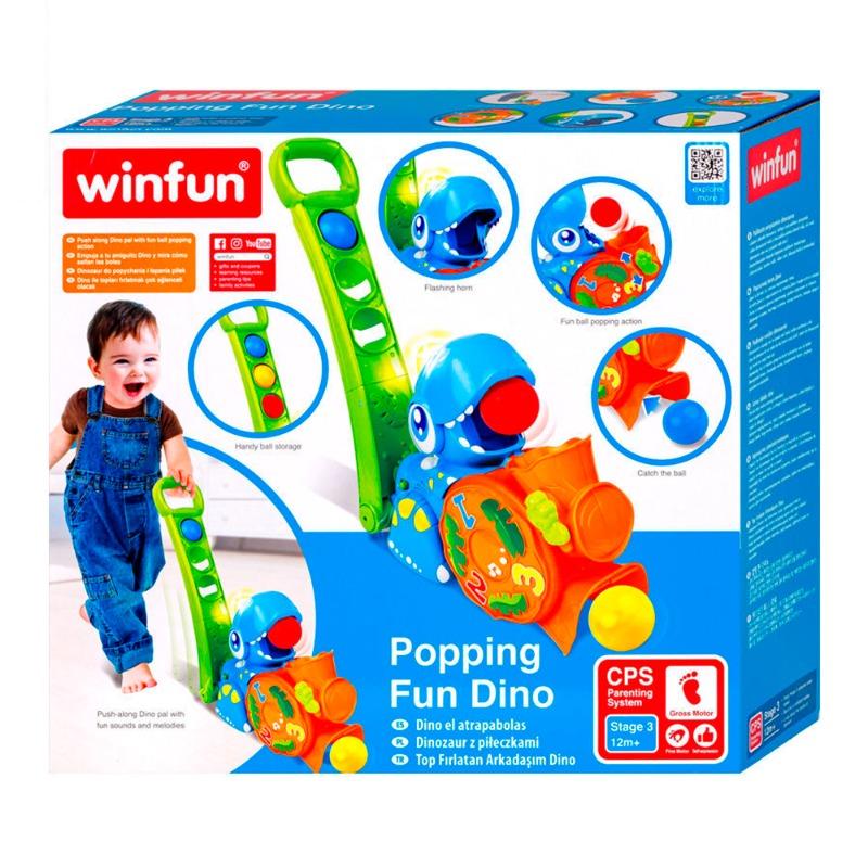 Winfun Pushable Ball launcher Dino Game