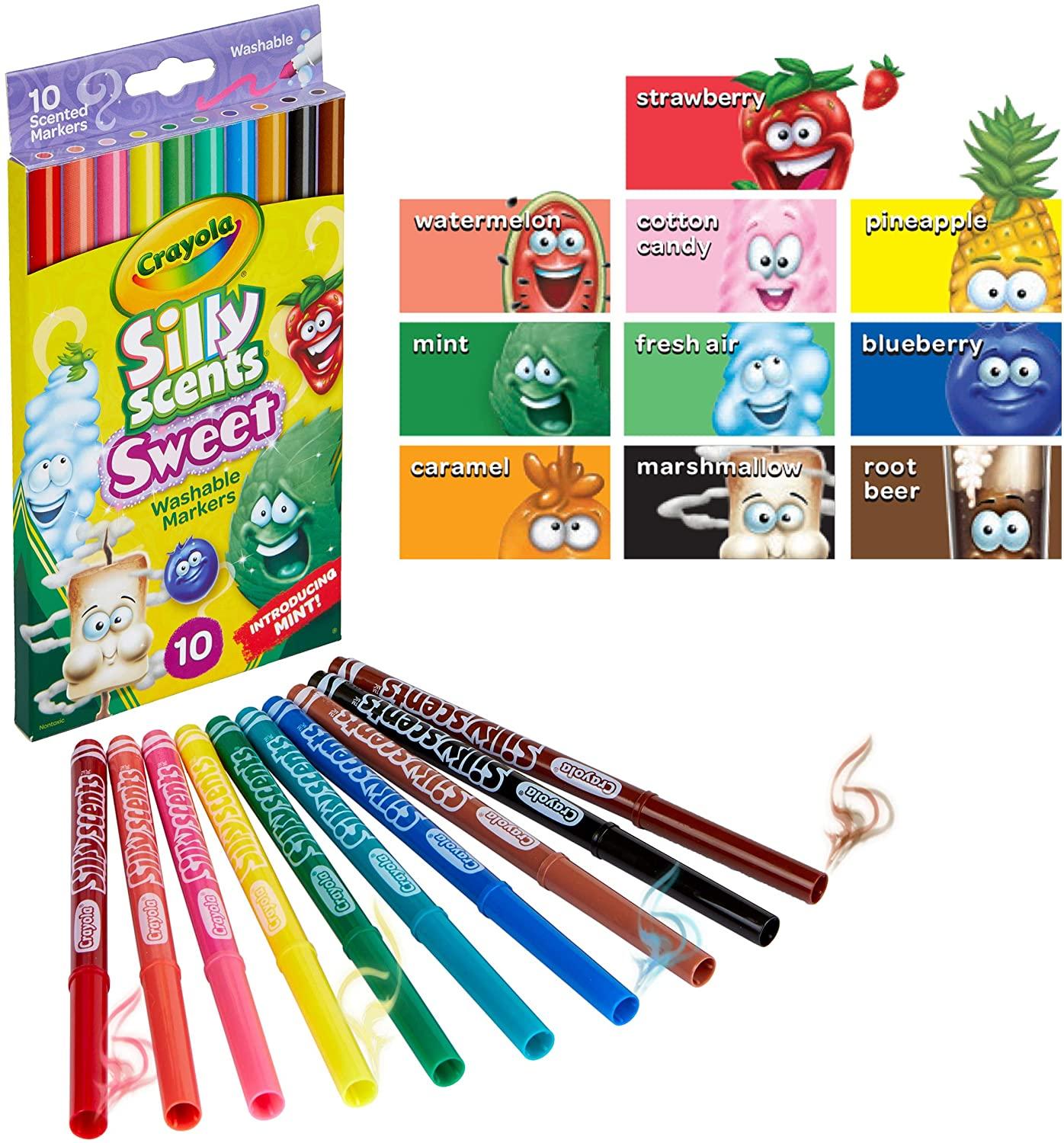 Crayola Stilly Scents Sweet Fine Line Washable Markers 10Ct