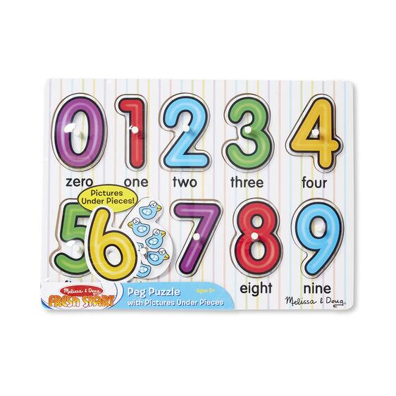 Melissa and Doug See-Inside Numbers Peg