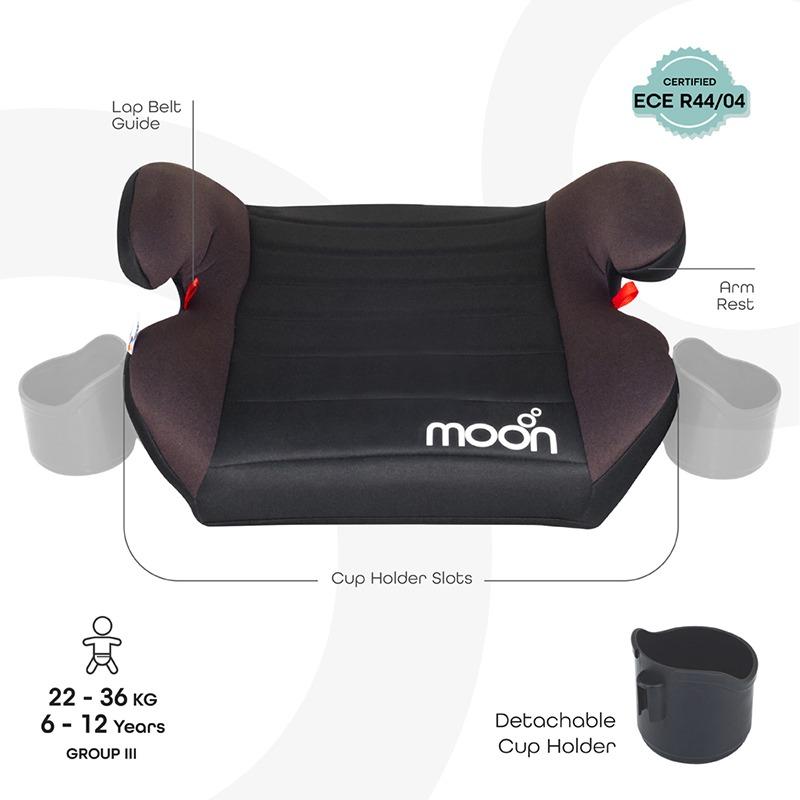 Moon Kido Baby Booster Car Seat with ISOFIX Cup Holder