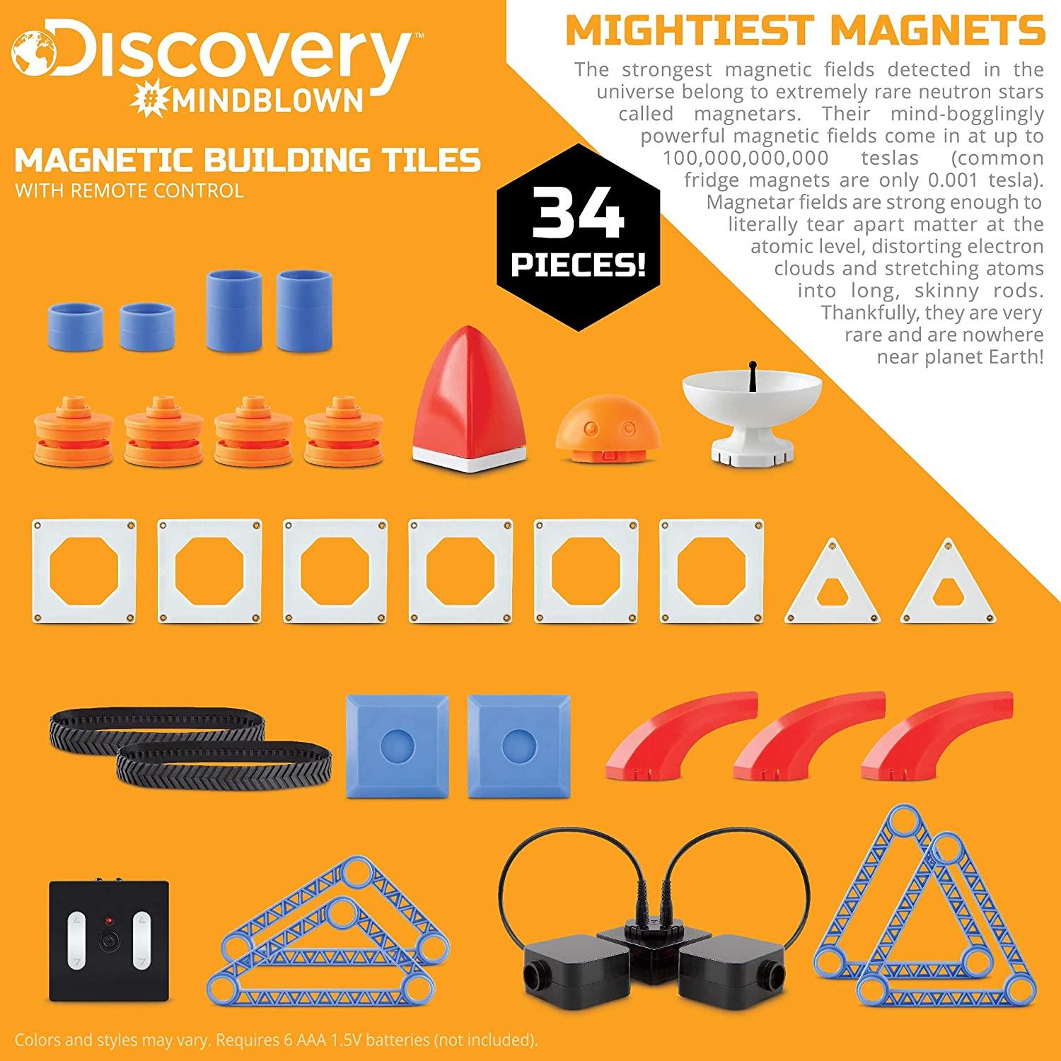 Discovery Toy Magnetic Tiles With Remote Control