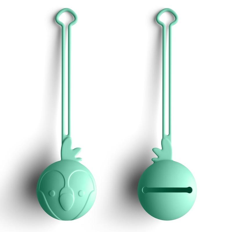 Bimbly Silicone Pacifier Holder Green