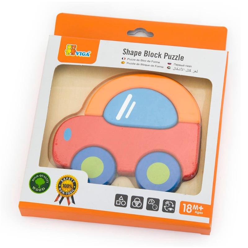Viga Handy Block Puzzle - Car