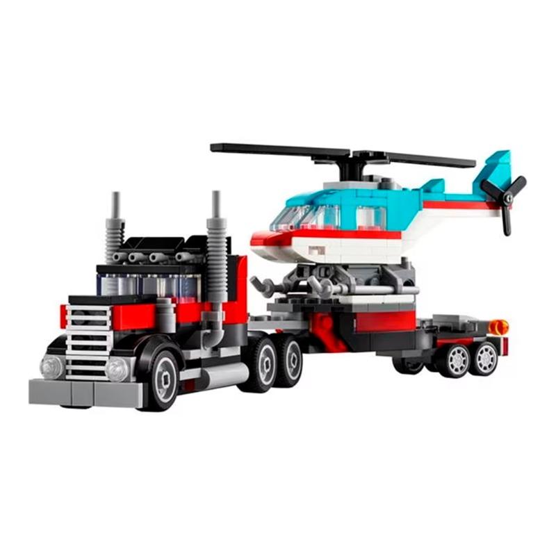 LEGO Flatbed Truck With Helicopter
