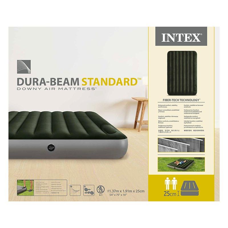 Intex Full Dura-Beam Downy Airbed With Foot Bip