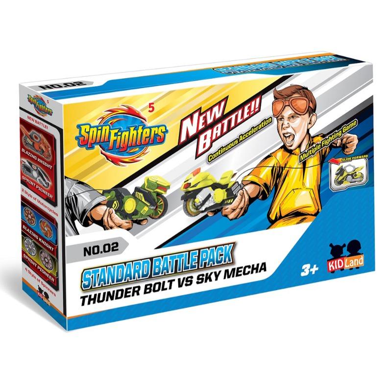 Spin Fighters Thunder Bolt VS Sky Mecha