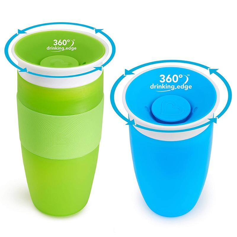 Munchkin - It's A Miracle Sippy Cup Gift Set - Blue and Green
