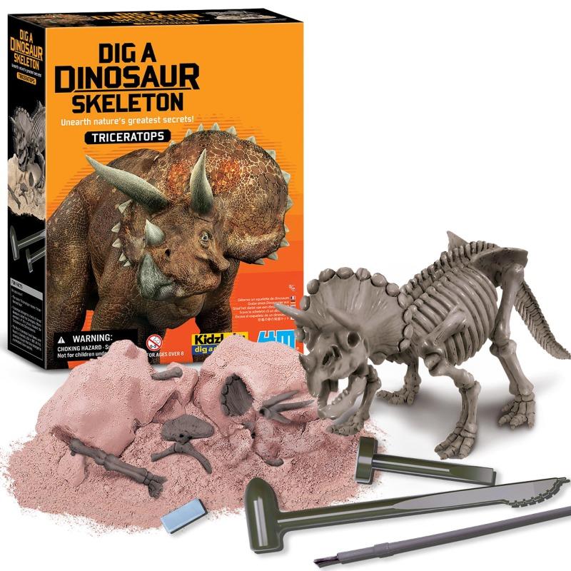 4M Kidz Labs Dig A Triceratops Skeleton