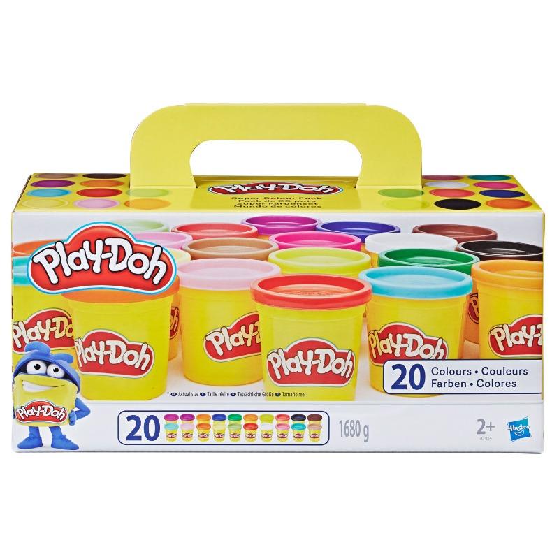 Play Doh Super Color 20 Pack Kids Fun Modeling Assorted