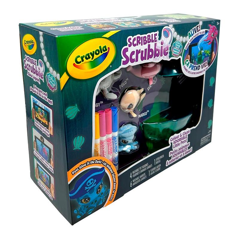 Crayola Scribble Scrappy Ocean Beach Glow Lagoon Bathtub Set