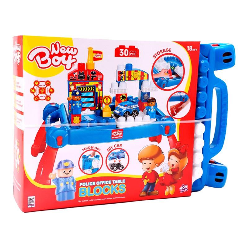 New Boy Police Desk Building Set - 30 Piece