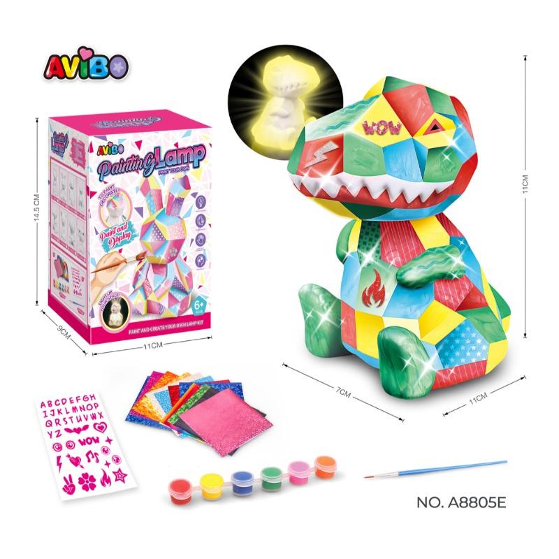 AVIBO Children's DIY Graffiti Night Light – Dinosaur