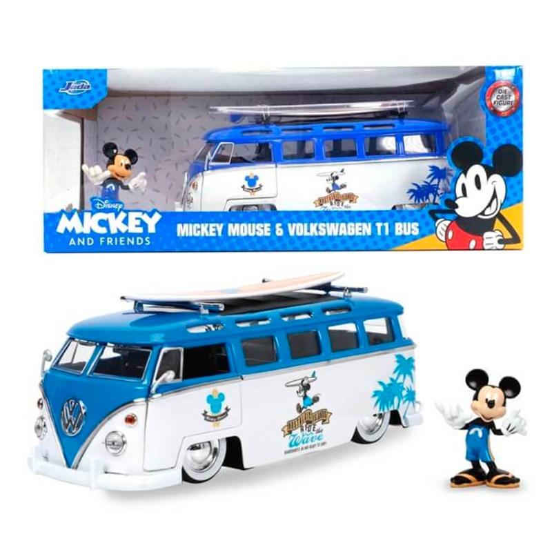 Jada 1/24 Mickey Van(Volkswagen T1) with Figure - Blue