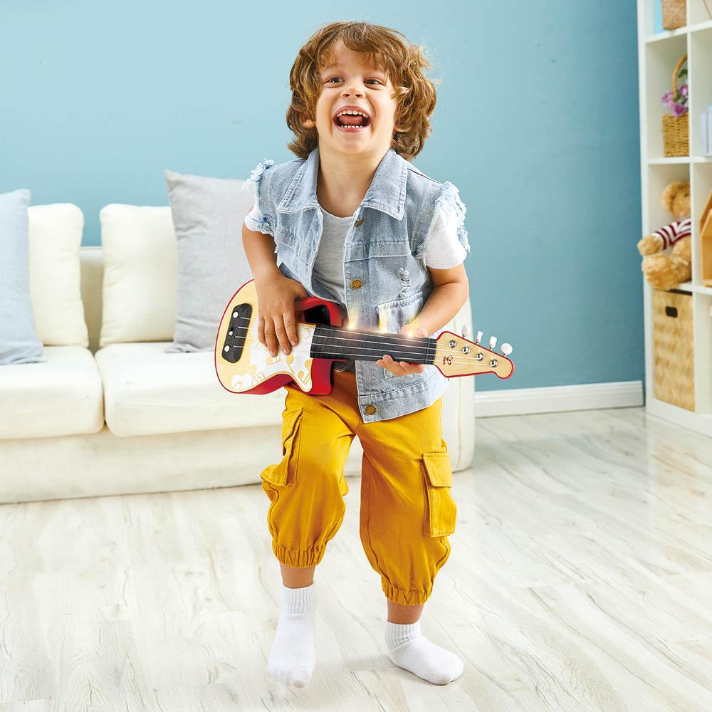 Hape - Learn With Lights Ukulele - Red