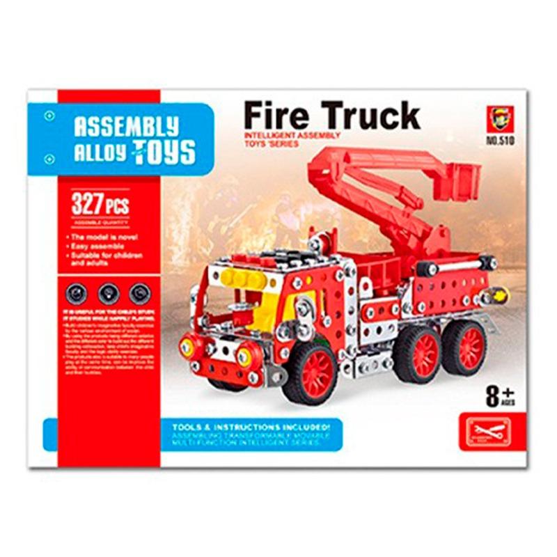Fire Truck Construction Toy Kit - 327 pcs
