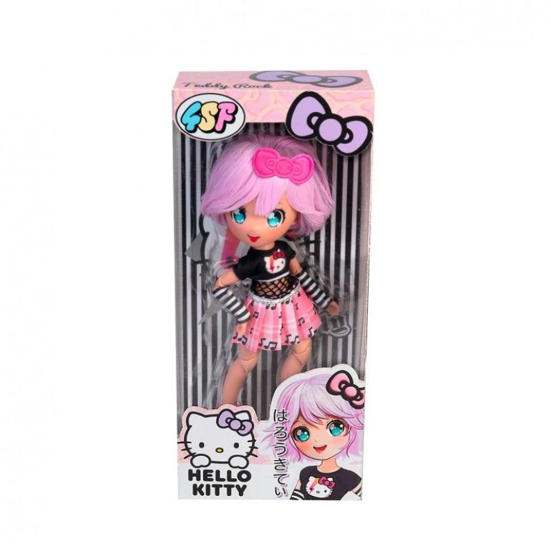 Official Hello Kitty Doll - Manga Edition in Blue and Pink