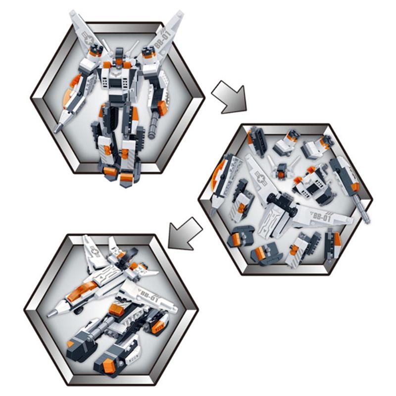 Banbao - 3-in-1 Mech II Building Set 296 Pcs