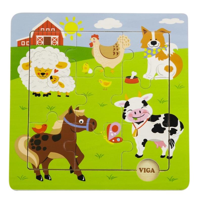 VIGA Farm Animals Puzzle