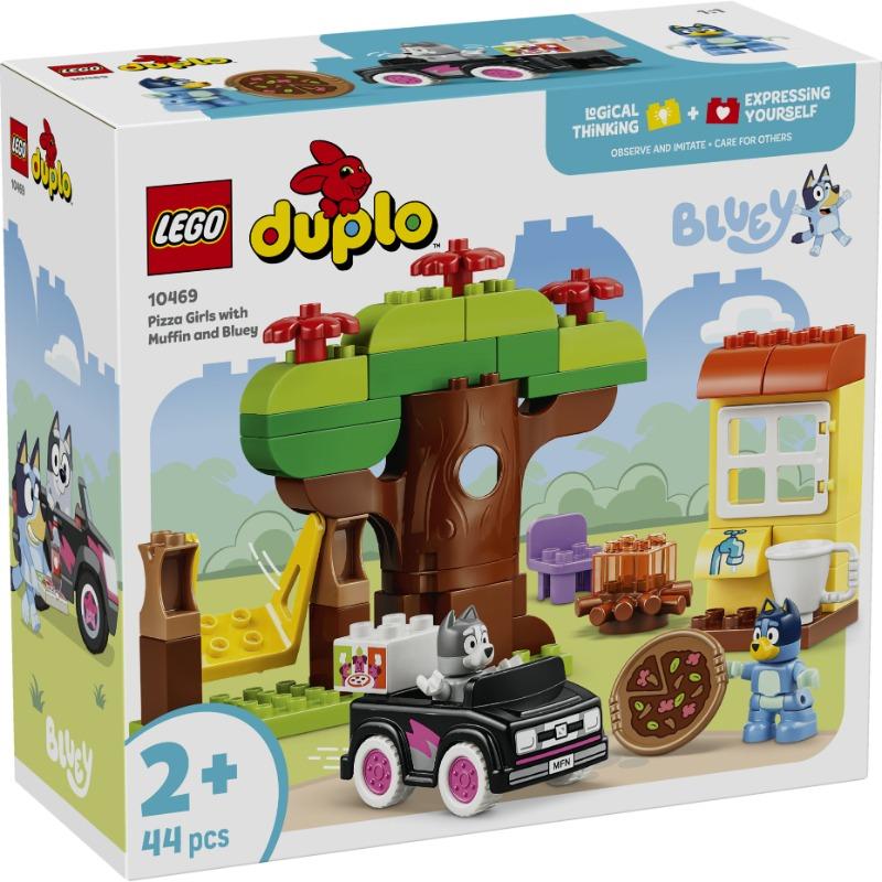 LEGO DUPLO Bluey Pizza Girls with Muffin and Bluey Building Set