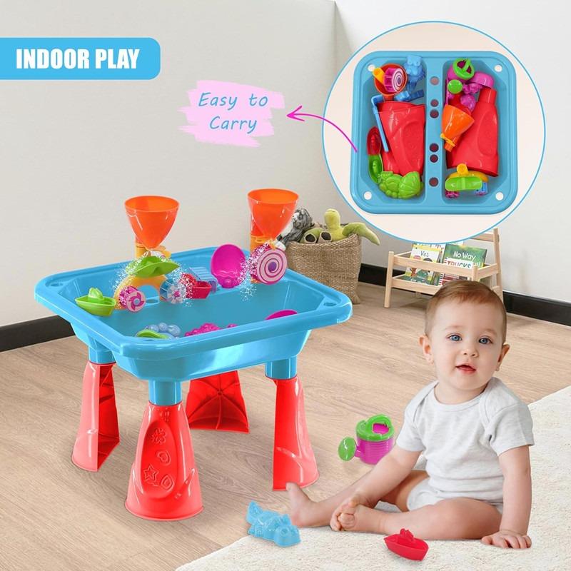 Hualian Sand and Water Table Set - Blue/Red