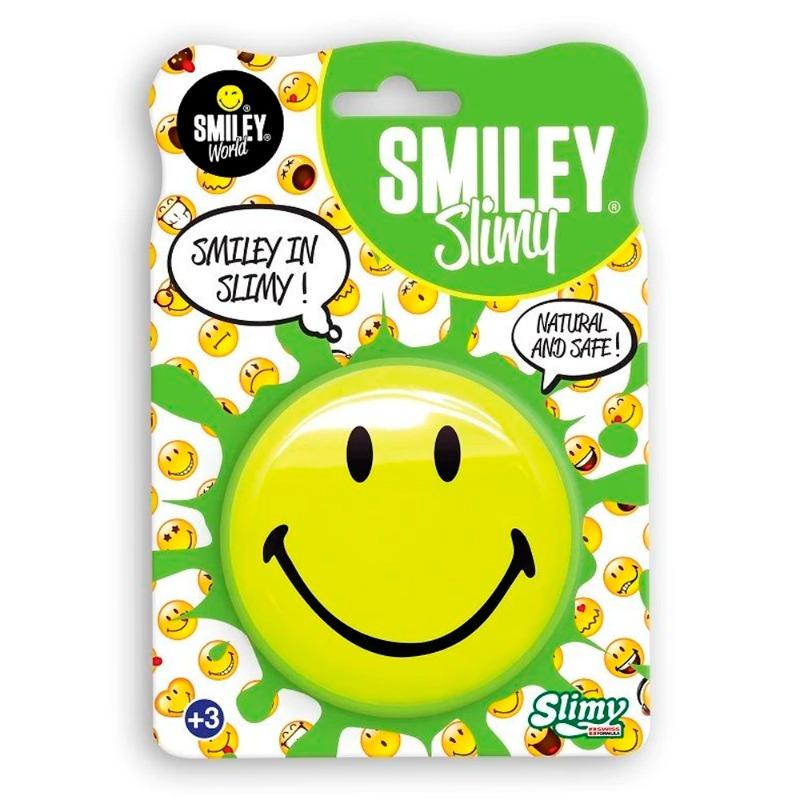 Slimy Smiley Blister Card Yellow - Multishapes