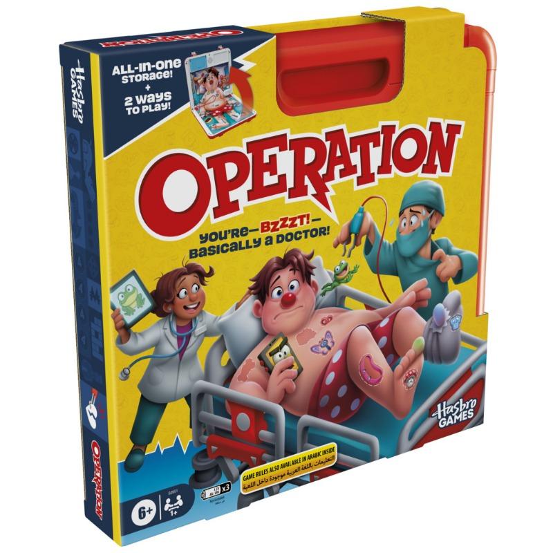 Operation Electronic Board Game with All-in-One Carrying Case