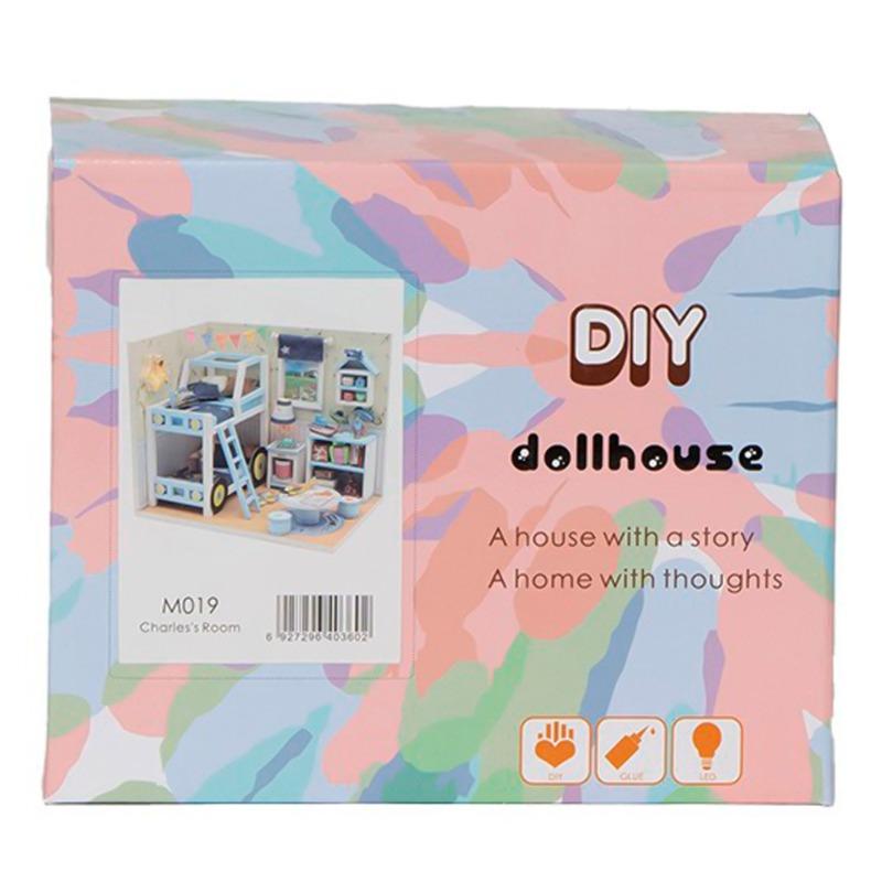 Mini Luminous Wooden Dollhouse