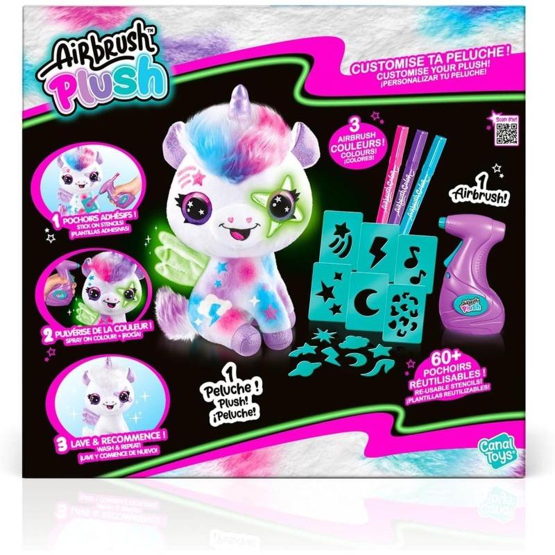 Canal Toys Airbrush Plush - Glow In The Dark Magic Unicorn