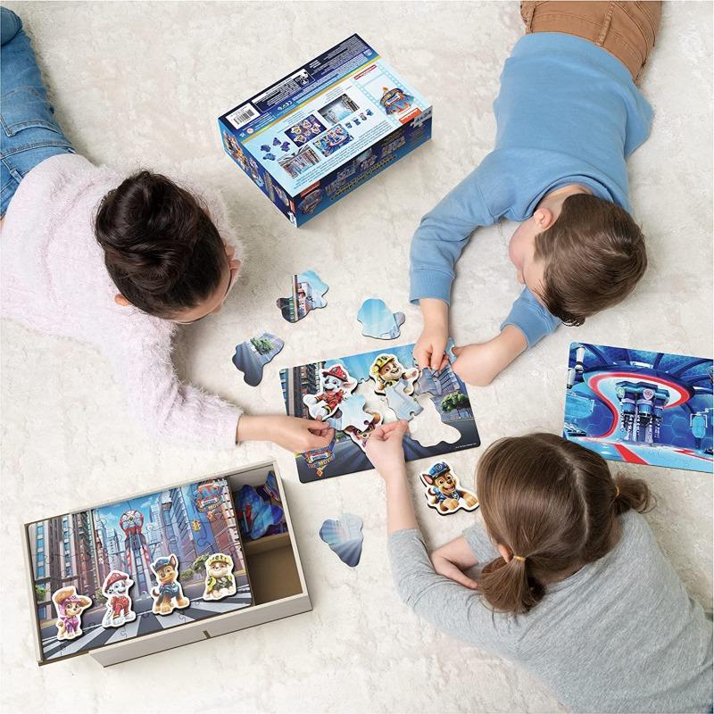Paw Patrol Movie Wooden 4 Packs Puzzles