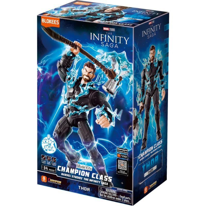 Blokees Marvel Infinity Saga Champion Class Thor | 94-Piece Buildable Action Figure.