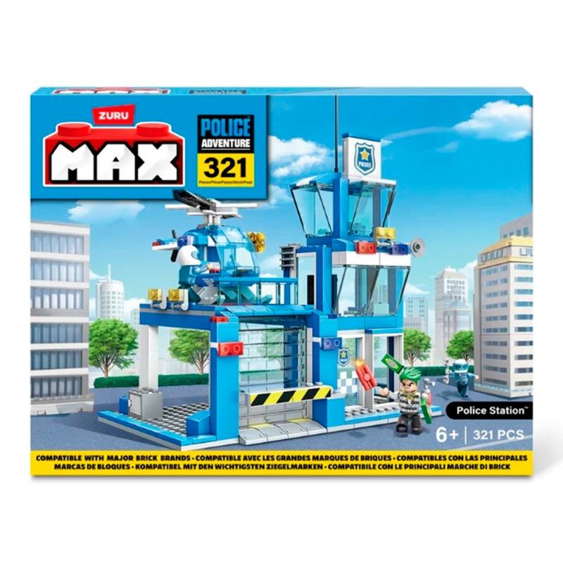 Max Build Bricks City Police Station Playset