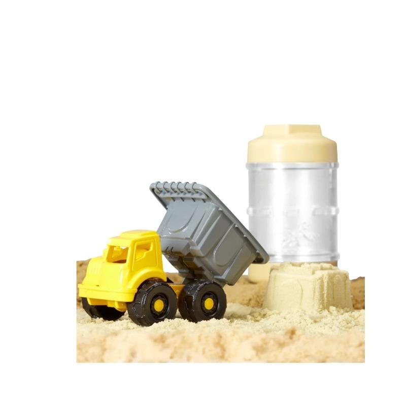 Wonder Factory Never Dry Sand 4 In 1 Construction Trucks