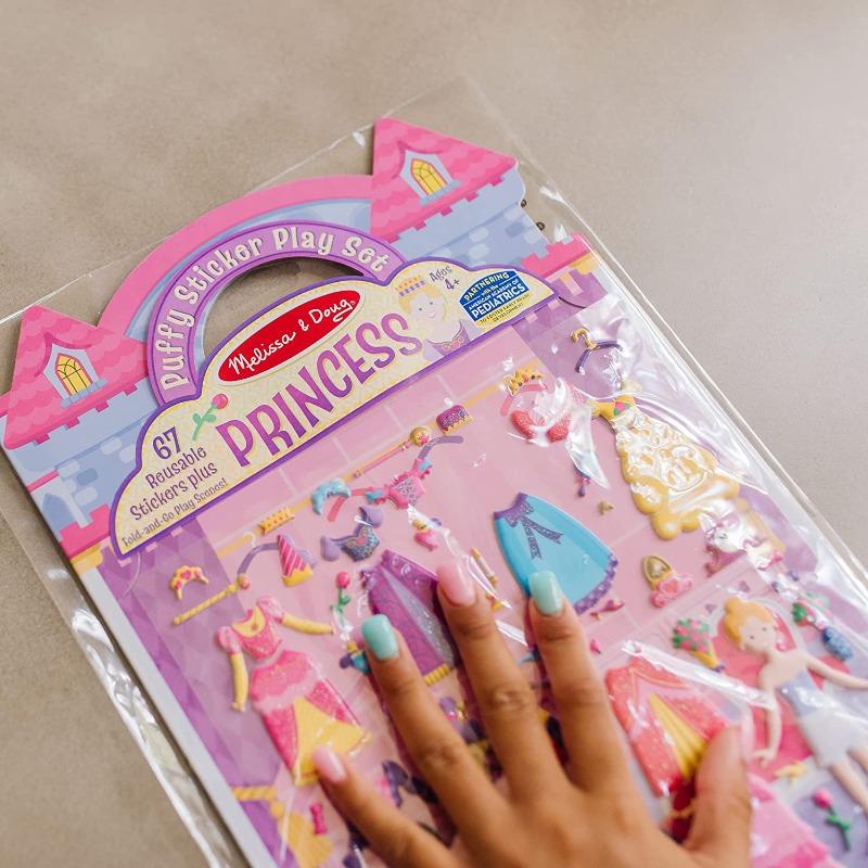 Melissa And Doug Puffy Sticker Play Set - Princess