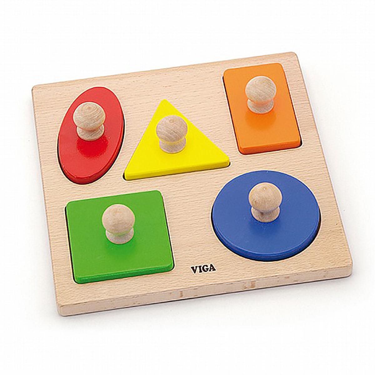 VIGA Wooden Stamps Shapes