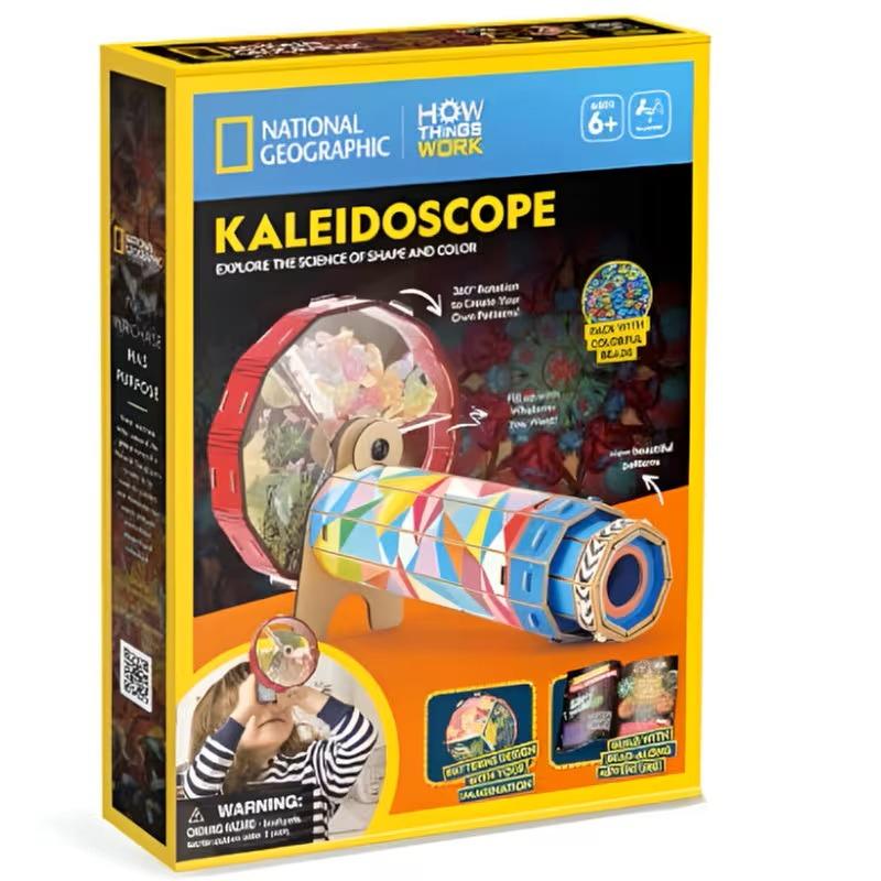 National Geographic Puzzle Kaleidoscope with Wheel 19 Pcs