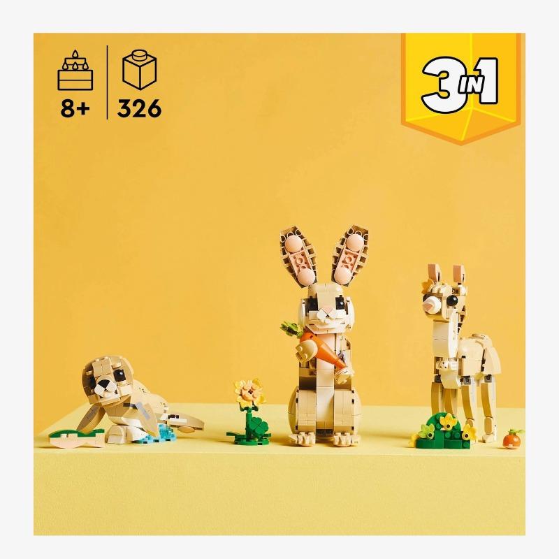 Lego Creator 3 in 1 Cute Bunny Toy Animal Playset (31162)